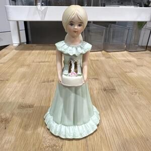 Growing Up Birthday Girls Enesco Blonde 11 Years Old Vintage 1981 *